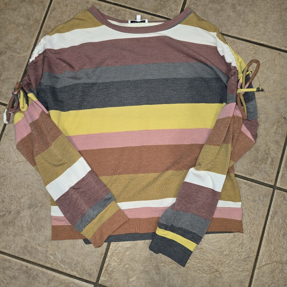 Fritz And Eddie Striped Multicolor Women's Top Large